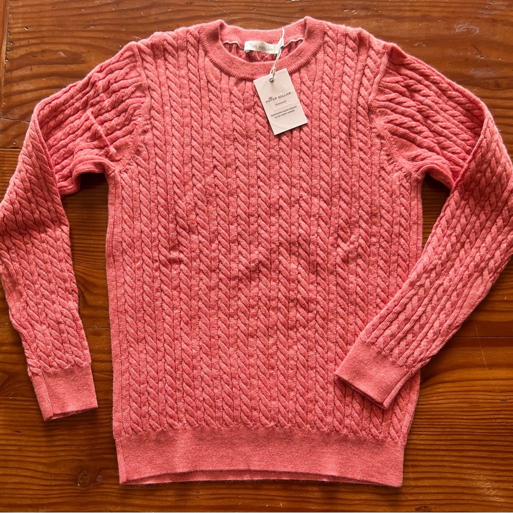 Peter Millar Women’s Cashmere Cable Sweater NWT
